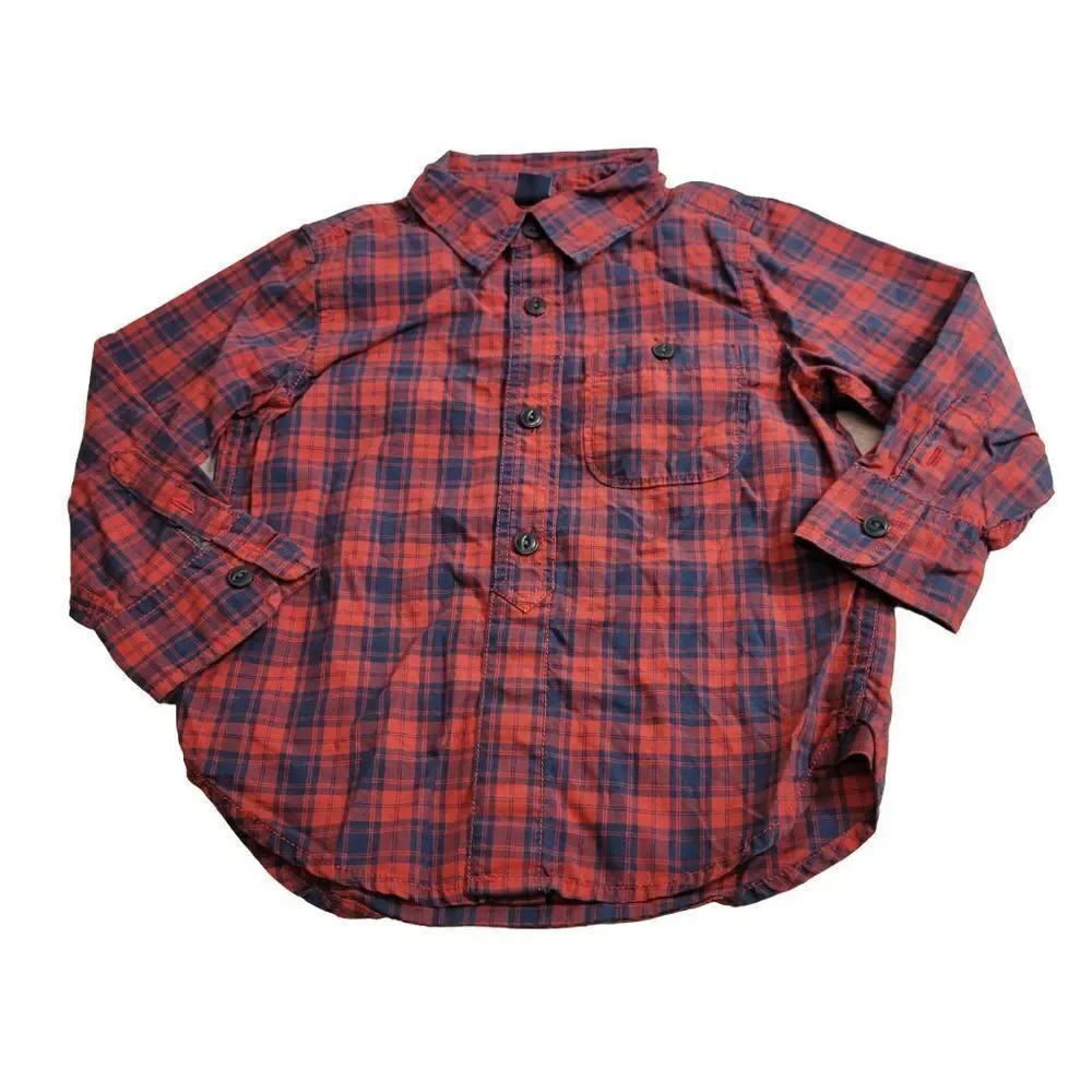 Baby Gap plaid buttondown shirt 2T